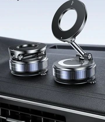Magnetic cell phone holder.